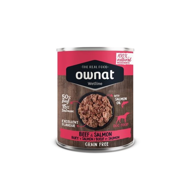 Hovedbilde OWNAT Wetline Biff & Laks (Kornfritt Våtfôr til ...