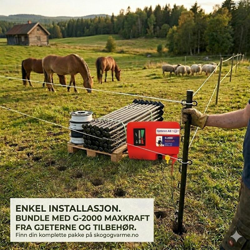 Kunstfiberstolpe Sort 105 cm – Kraftig stolpe for krevende forhold