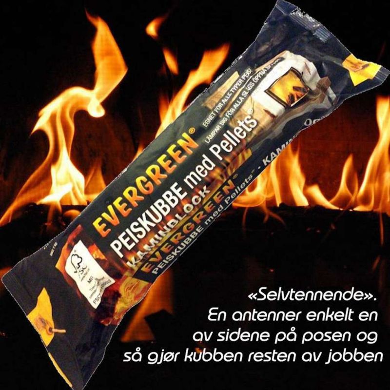 Lavrøykende & Selvtennende Peiskubber 27 pkn