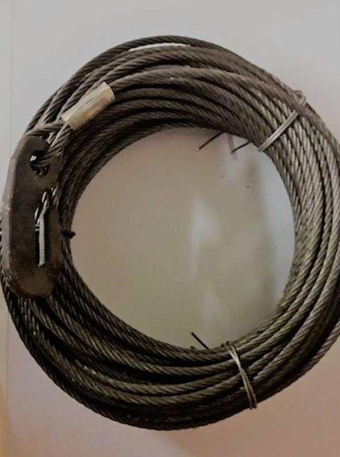 Hovedbilde Skogswire/stålwire-50m -8mm - m/krok br.styrke ...