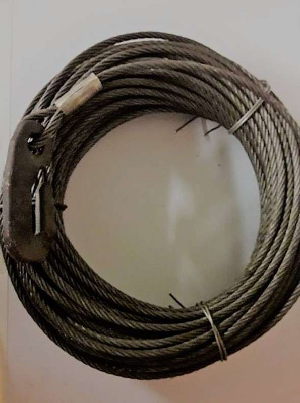 Skogswire/stålwire-50m -8mm - m/krok br.styrke 4,2t