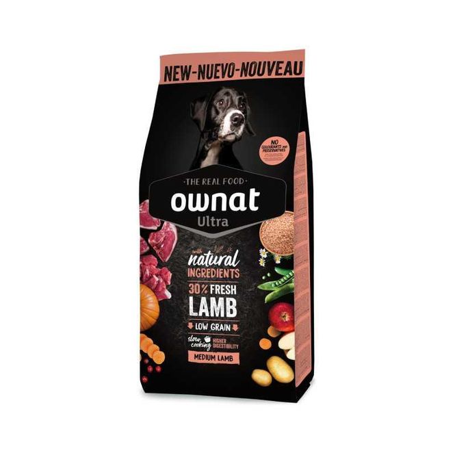 Hovedbilde Ownat Ultra Medium Lamb & Rice 3 kg – ...