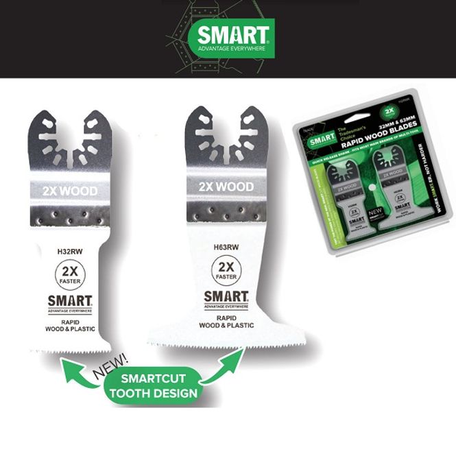 Hovedbilde Smart 2 bladers sett Rapid Wood 32 og 63 mm - tre ...