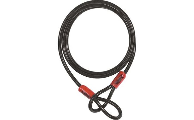 Hovedbilde Abus Cobra 8/200 sort plastbelagt wire