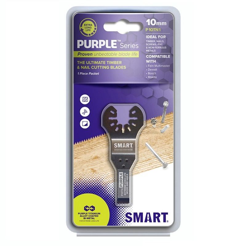 Smart purple 10 mm titanium Long life blad 1 pk