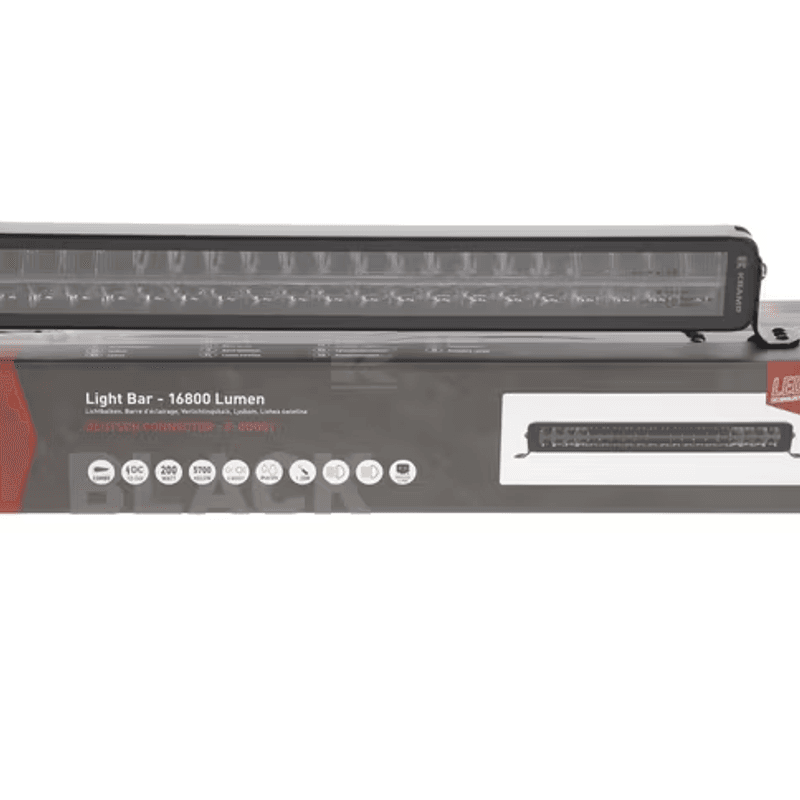 LED bar, 200W, 16800 lm, rektangulær, 12/24V, hvit/oransje, 561x70x67 mm Deutsch-plugg, Combo, rett, 40 LED-lys, E-BOOST