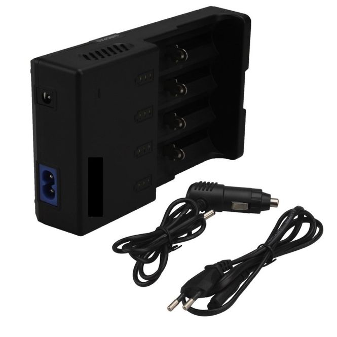 Hovedbilde Lader for 4 stk batterier