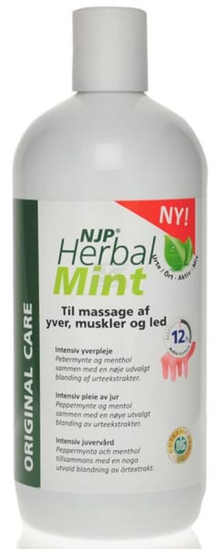 NJP HerbaMint (500 ml) – Det ultimate urtechoket for stive muskler, ledd og jurpleie