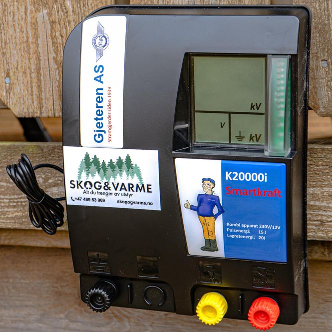 Hovedbilde K-20000i SMART Elektrisk Gjerdeapparat 12V/230V ...
