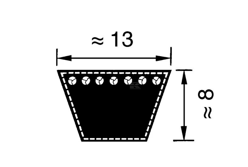 Kilereim A38 13x965 Optibelt