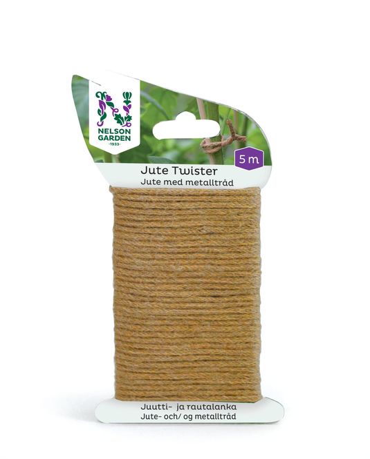 Hovedbilde Oppbindingstråd Jute Twister natur 5m