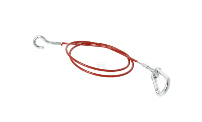 Hovedbilde Sikkerhetsvaier + krok og klips, plastdekket 1,05 ...