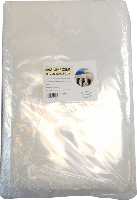 Hovedbilde Osean Vakuumpose - 50stk Pose - 300x200mm - 1,8 ...