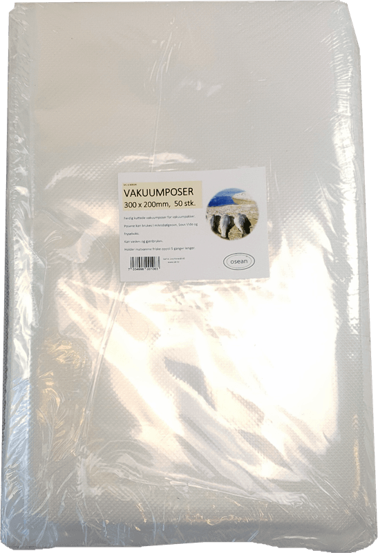 Osean Vakuumpose - 50stk Pose - 300x200mm - 1,8 mm